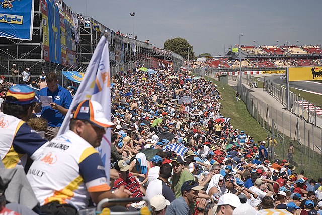 Fernando Alonso supporters at the Grand Prix