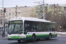 A Citaro 1st generation as trolleybus in Szeged, Hungary Szeged 5-os trolibusz Rokusi korut 2012-02-24 (cropped).JPG