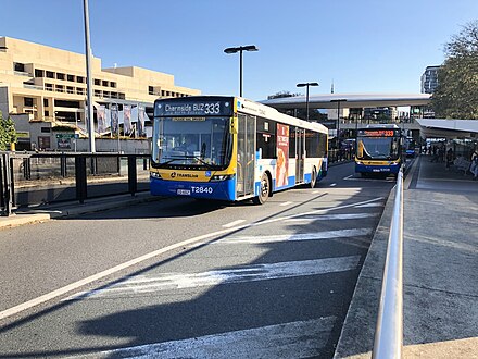 T2840 Volvo B8RLE leaving Cultural Centre for Chermside on 333 T2840.jpg