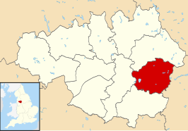 Kaart van Metropolitan Borough of Tameside