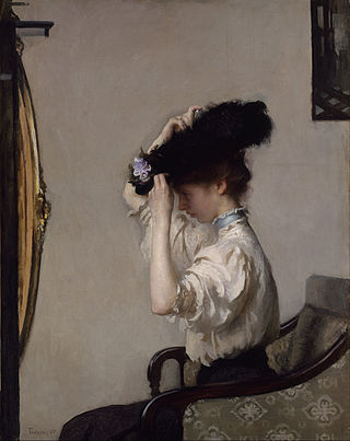 <i>Preparing for the Matinee</i> 1907 painting by Edmund C. Tarbell