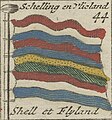 ? Historische vlag volgens Nieuwe Tafel van alle de Scheeps Vlaggen des Gehele Water-Waerelds op Nieus Vermeerdert en Verbeeterdt (1725)