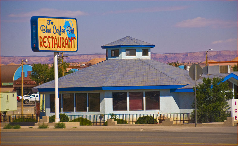 File:The Blue Coffee Pot Restaurant - Kayenta (AZ) August 2013.jpg