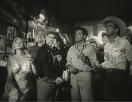 Marilyn Monroe, Clark Gable, Rex Bell, Eli Wallach, and Montgomery Clift in The Misfits (1961)