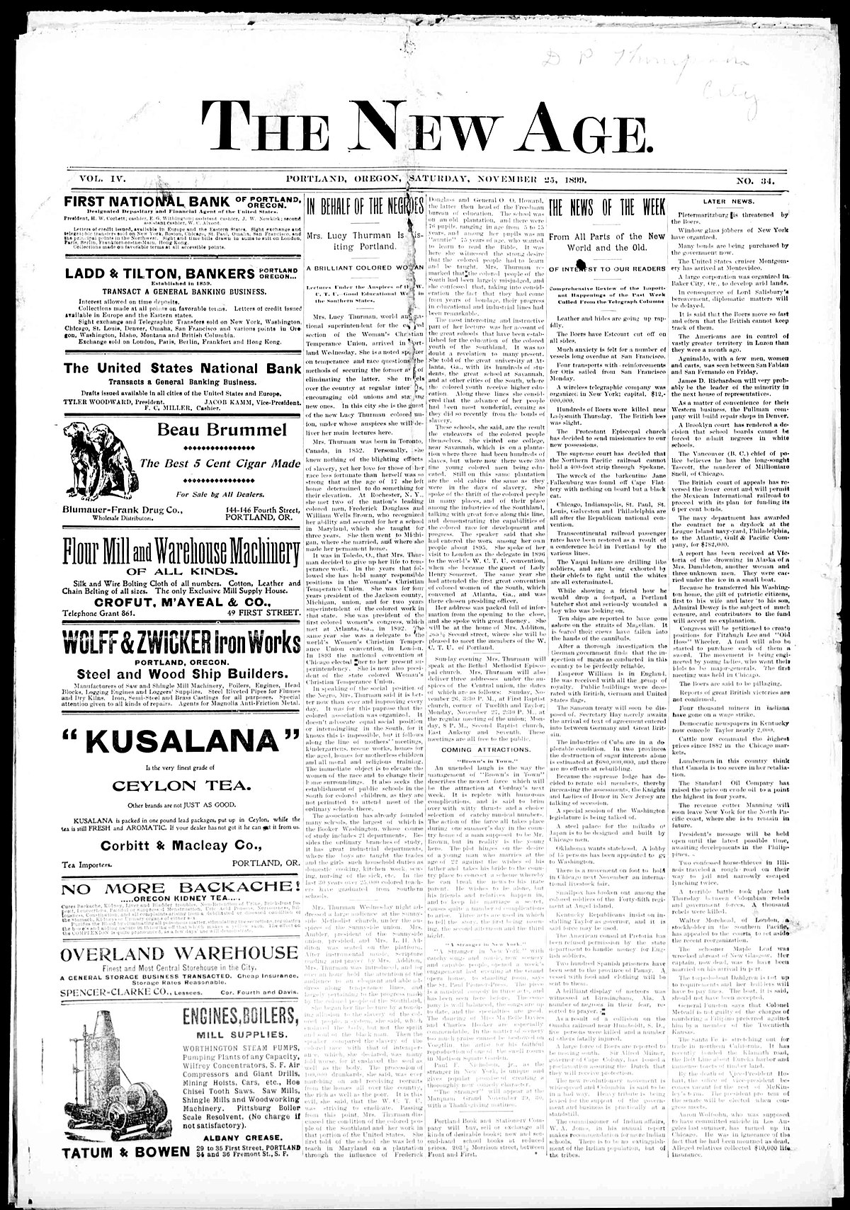 List Of African American Newspapers In Oregon Wikipedia