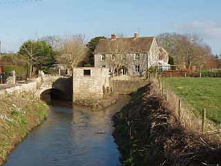 River Cam (Somerset) tributary of the River Yeo in Somerset, England