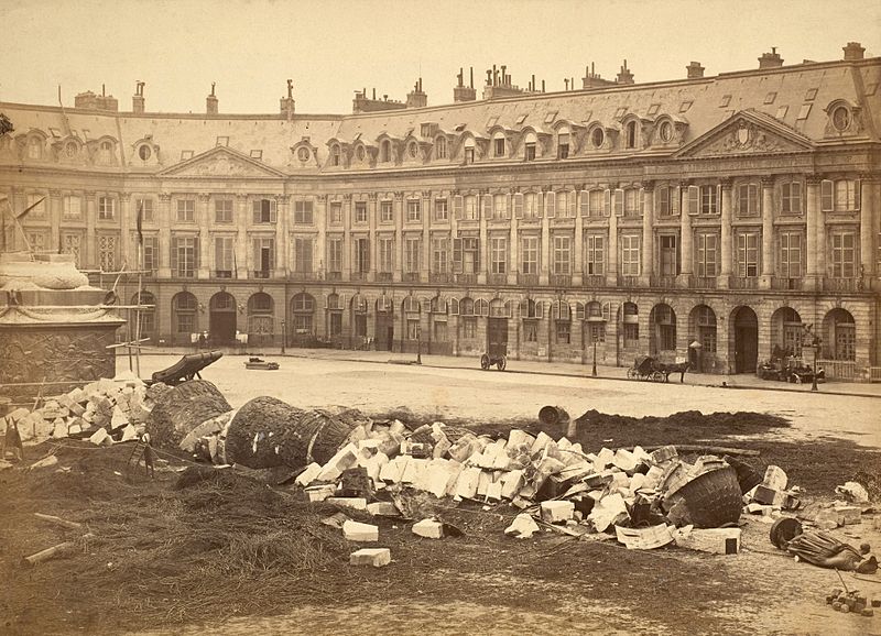 File:The Vendôme Column After Being Torn Down by the Communards.jpg