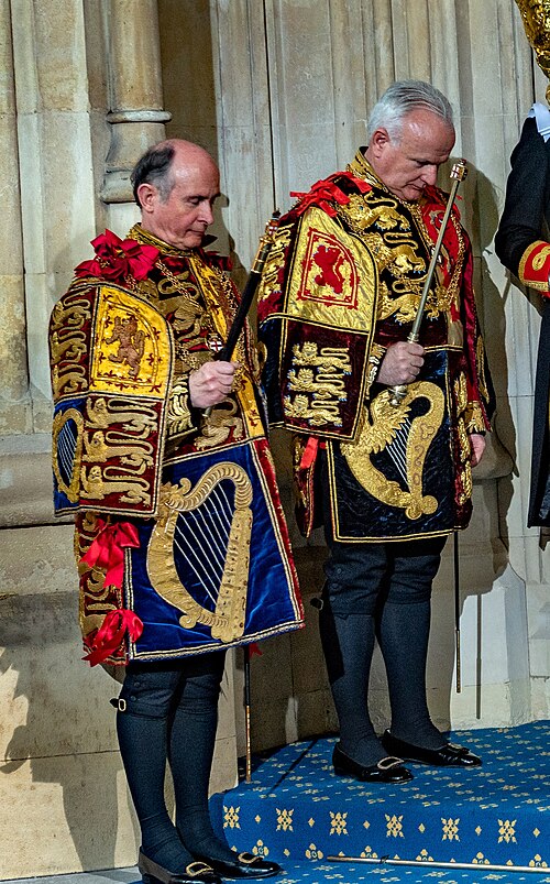 Kings of arms Timothy Duke and David Vines White in 2022