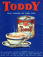 1931 ad for Toddy in Argentina, where the product became highly popular Toddy publicidad argentina 1931.jpg