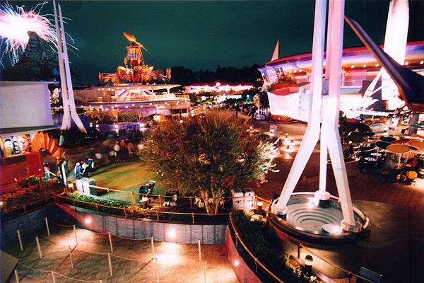 Tomorrowland taken from the Space Mountain queue. Photo by Mike Johansen.