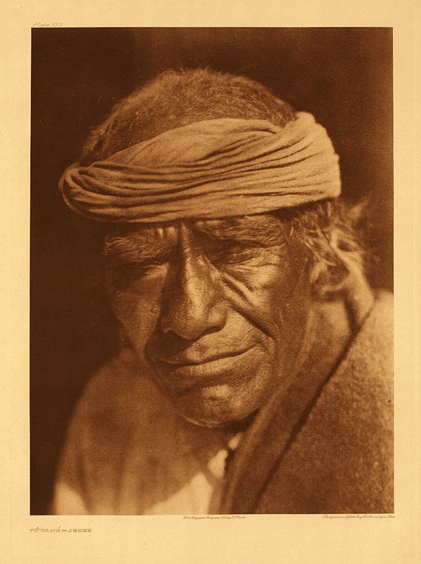 Tuvahe, photographed at Jemez Pueblo by Edward S. Curtis