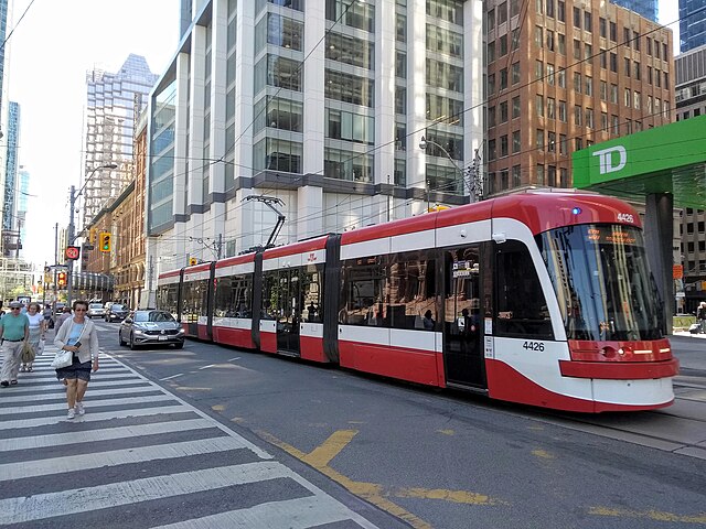 The Toronto streetcar system is an extensive tram network.