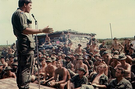 Fail:USO Vietnam 1968 Comedian Tony Diamond Entertains Troops in the Boonies.jpg