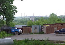 Ufa oil refinery from city.jpg