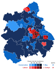 General Election results in 2017 United Kingdom General Election 2017 Results Map (West Midlands).svg