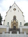 Front of St Catherine church in Velvary