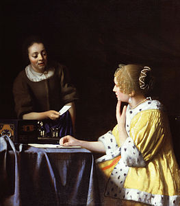 Jan Vermeer, Hanım ve Hizmetçi, 1667