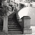 Villa Strozzi Stables - North Facade - Stairway Left BW.jpg