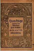 Martin Luther – Vom Kriege wider die Türken (1529)