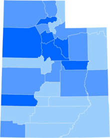 Hispanic population per county in Utah WIKI article 2.png