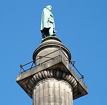 Wellington at the top of the column