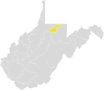 Senátní obvod Západní Virginie 13 (2010) .png