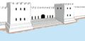 Reconstrucción del muelle de la fortaleza.