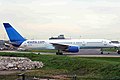 Boeing 757-25F (XA-JPB) de Aladia en el Aeropuerto de Mánchester.