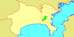Location of Totsuka in Kanagawa