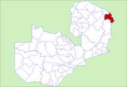 District d'Isoka - Carte