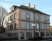 Ang Town Hall ug School sa Zimmersheim