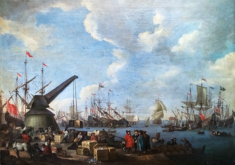 File:(Narbonne) Vue d'un port - Adriaen van der Kabel - Musée des Beaux-Arts de Narbonne.jpg