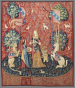 L'Odorat (La Dame à la licorne) (Smell (The Lady and the Unicorn)) - Musée de Cluny Paris