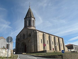 The church of Saint-Jacques, in Moutiers-les-Mauxfaits