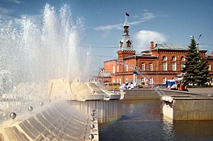 The fountain on Teatralnaya Ploshad'