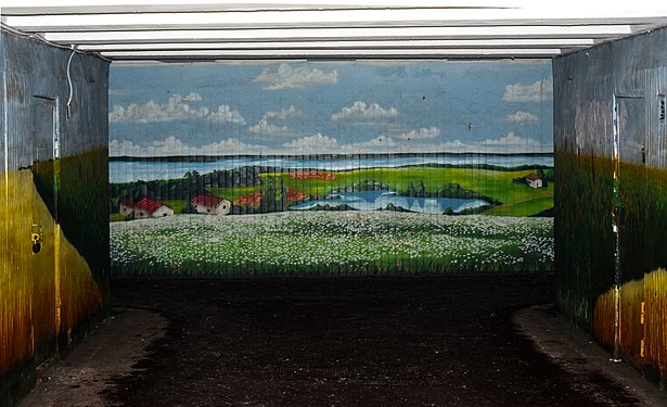 The underpass at the corner of Olena Teliha and Olzhich. Kiev, Ukraine