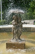 Fountain Boy and girl