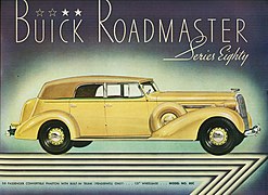 Buick Roadmaster Series 80CX Convertible Phaeton 1936.