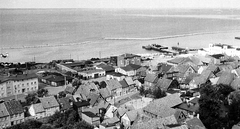 File:19660726160NR Barth Blick von der Marienkirche zum Hafen.jpg