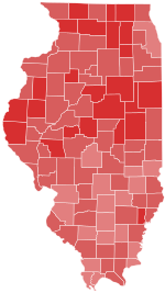 1972 United States Senate election in Illinois results map by county.svg