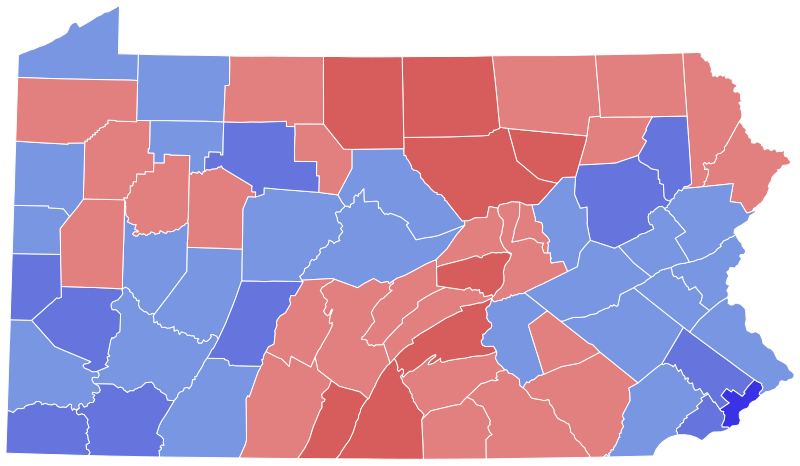 File:2006 United States Senate election in Pennsylvania results map by county.svg