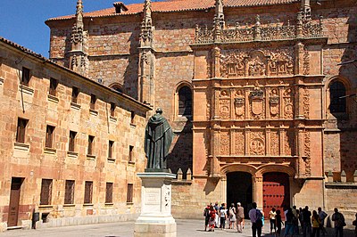 Plateresque facade of the University of Salamanca