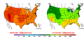 2012-07-12 Color Max-min Temperature Map NOAA.png