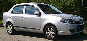 2013 Proton Saga FLX Executive in Cyberjaya, Malaysia (03).jpg