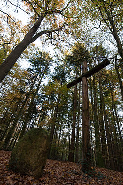 Cemetery in a wood in Germany