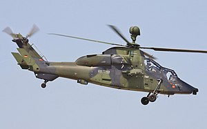 Alman Kara Kuvvetleri'ne ait bir Eurocopter Tiger