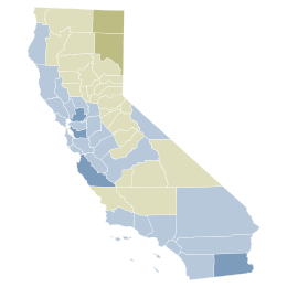 2020 California Proposition 24 results map by county.svg