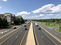 File:2021-07-30 15 13 29 View north along New Jersey State Route 18 (Elmer Boyd Memorial Parkway) from the overpass for New Street in New Brunswick, Middlesex County, New Jersey.jpg