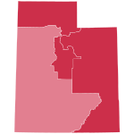 Utah's results 2022 U.S. House elections in Utah.svg