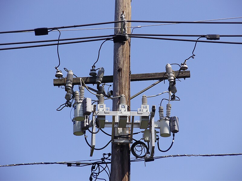 File:2023-09-03 13 26 00 The upper portion of utility pole 64247EW along Mercer County Route 579 (Bear Tavern Road) in the Mountainview section of Ewing Township, Mercer County, New Jersey.jpg